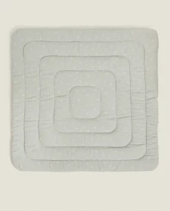 Furniture*ZARA Home Clover Print Play Rug Grey