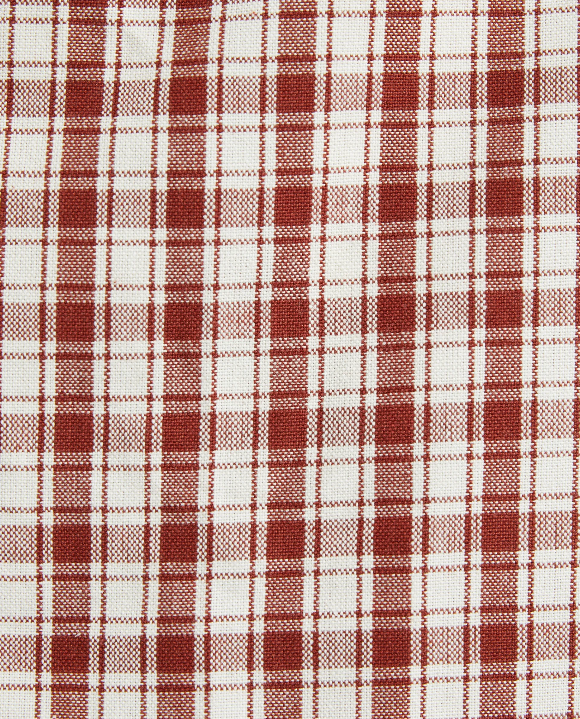 Kitchen Towels, Aprons And Bags*ZARA Home Colored Check Apron Burgundy