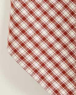 Kitchen Towels, Aprons And Bags*ZARA Home Colored Check Kitchen Towels (Pack Of 2) Burgundy
