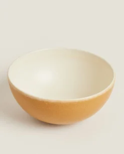 Bowls*ZARA Home Colored Stoneware Bowl Mustard Yellow
