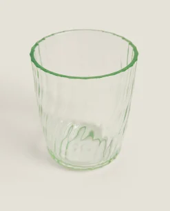 Tumblers*ZARA Home Colored Tumbler With Lines Green