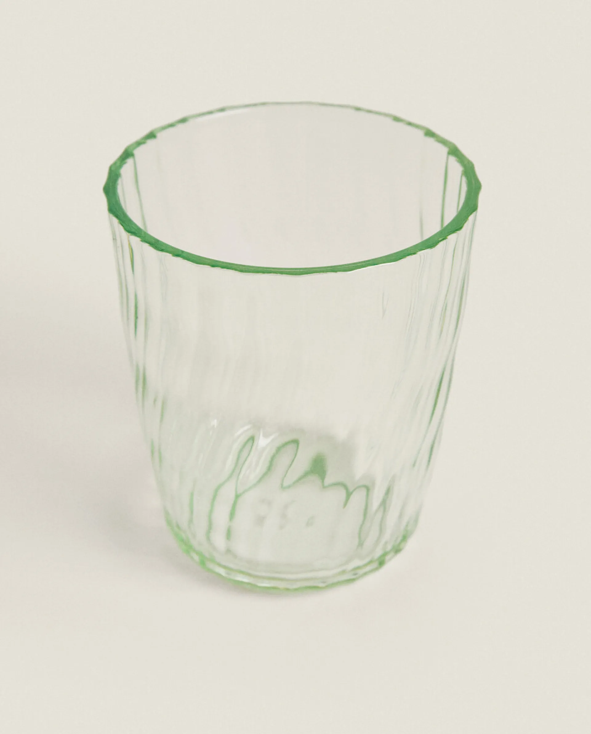 Tumblers*ZARA Home Colored Tumbler With Lines Green
