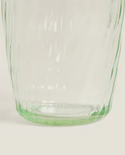 Tumblers*ZARA Home Colored Tumbler With Lines Green