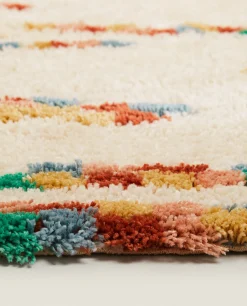 Rugs*ZARA Home Colored Woven Rug Oyster White