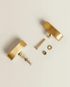 Door Knobs*ZARA Home Contrast Marble Door Knob (Pack Of 2) White