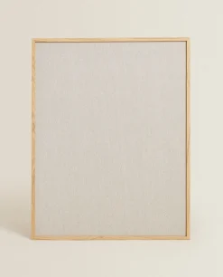 Frames And Canvases*ZARA Home Cork Board With Linen Natural Colour