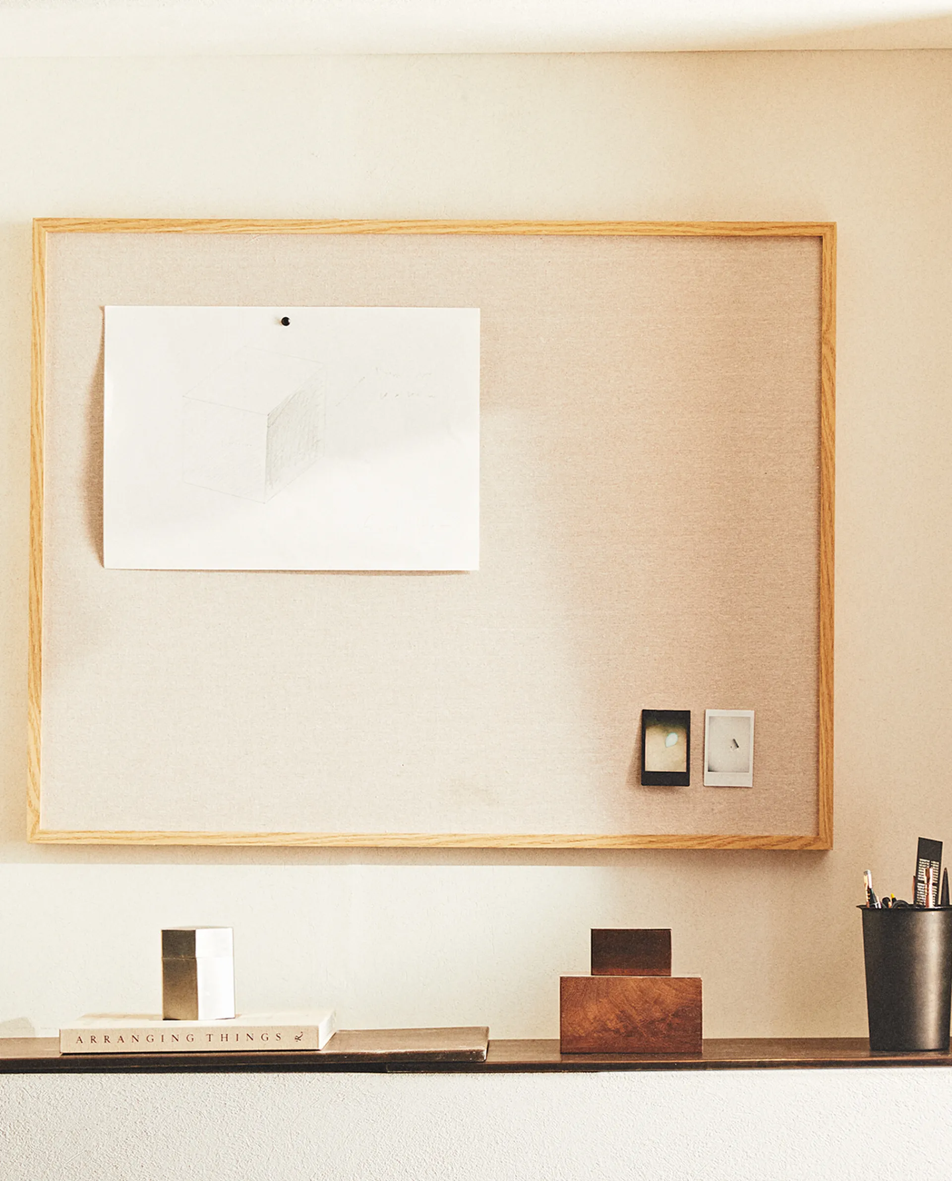 Frames And Canvases*ZARA Home Cork Board With Linen Natural Colour