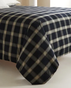 Duvet Covers*ZARA Home Cotton Check Duvet Cover Black