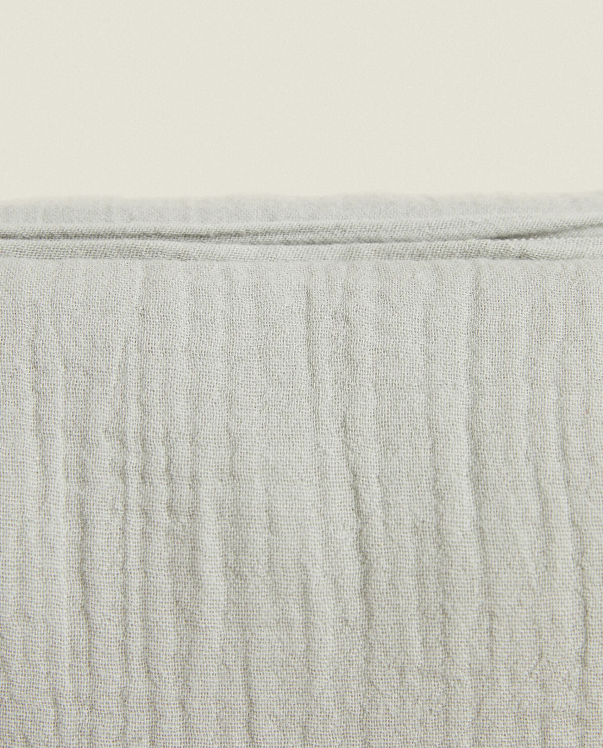 Personalization*ZARA Home Cotton Chiffon Clover Cosmetic Bag Grey