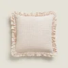 Throw Pillows*ZARA Home Cotton Jacquard Throw Pillow Cover Pink