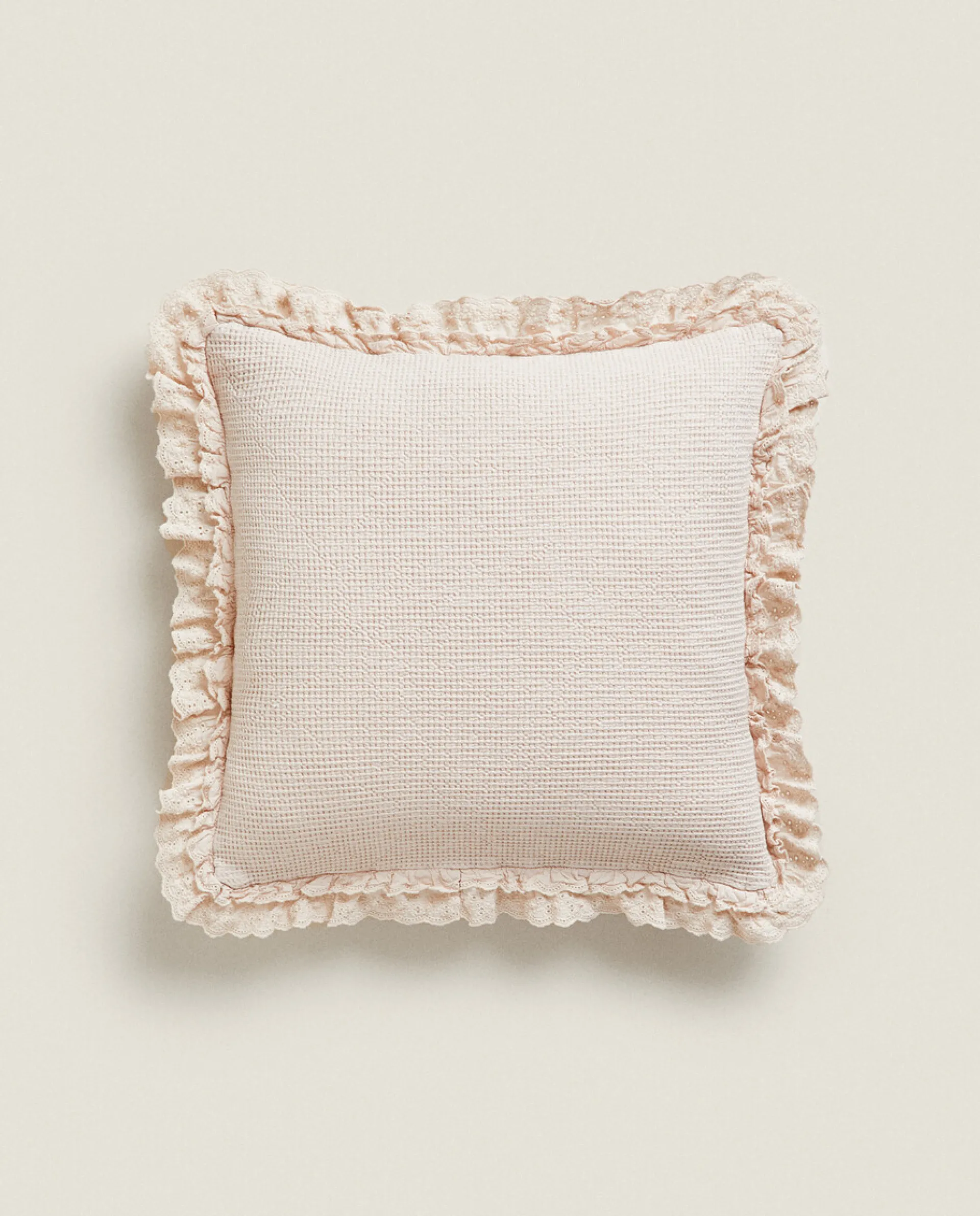 Throw Pillows*ZARA Home Cotton Jacquard Throw Pillow Cover Pink
