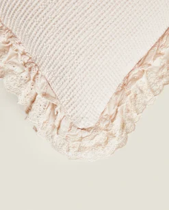 Throw Pillows*ZARA Home Cotton Jacquard Throw Pillow Cover Pink