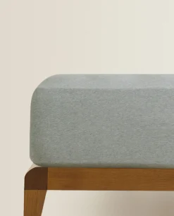 Fitted Sheets*ZARA Home Cotton Jersey Adjustable Fitted Sheet Green