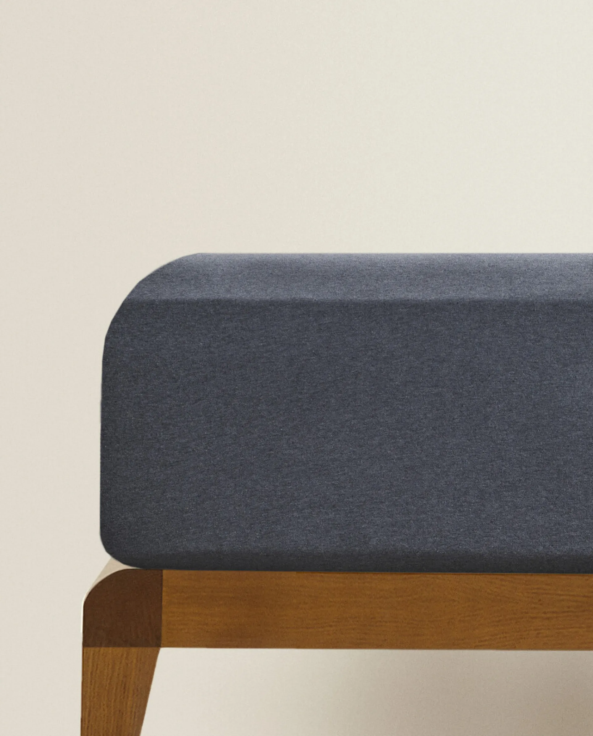 Fitted Sheets*ZARA Home Cotton Jersey Adjustable Fitted Sheet Blue