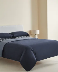 Fitted Sheets*ZARA Home Cotton Jersey Adjustable Fitted Sheet Blue