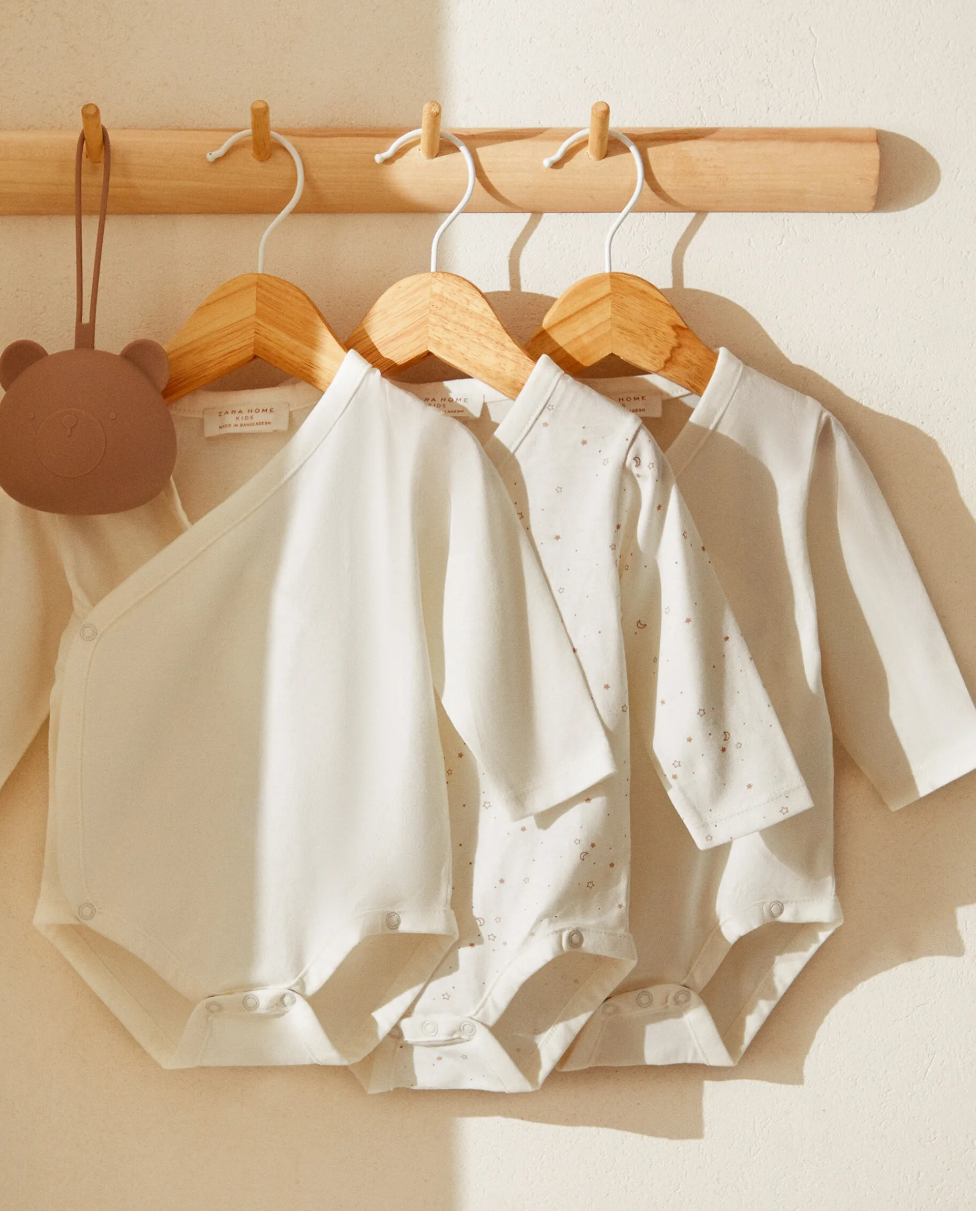 Clothing And Footwear*ZARA Home Cotton Jersey Bodysuits (Pack Of 3) Multicolored