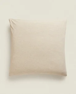 Pillowcases*ZARA Home Cotton Jersey Pillowcase Sand