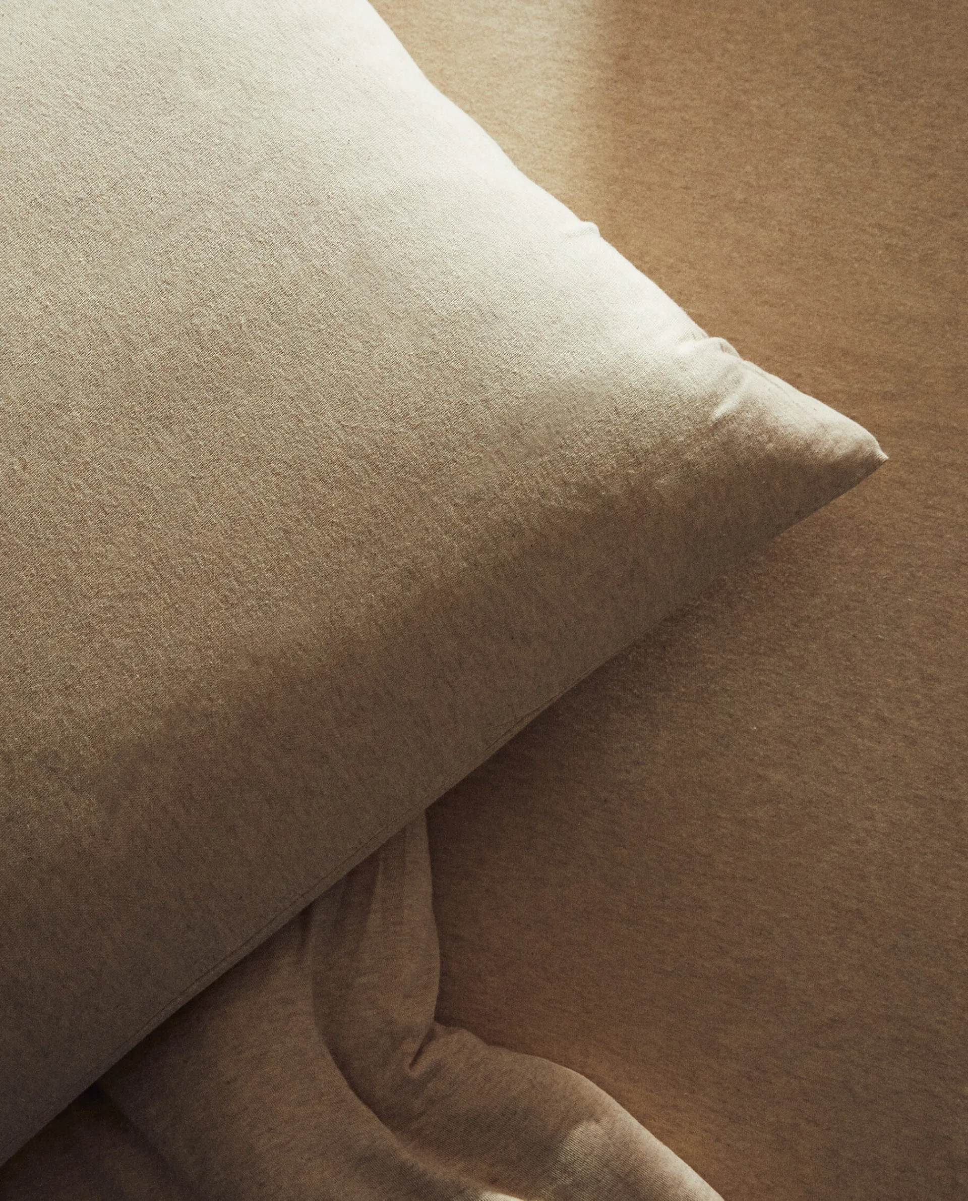 Pillowcases*ZARA Home Cotton Jersey Pillowcase Sand