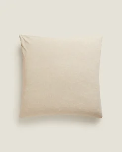 Pillowcases*ZARA Home Cotton Jersey Pillowcase Sand