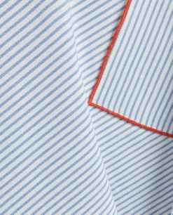 Kitchen Towels, Aprons And Bags*ZARA Home Cotton Kitchen Towel With Stripes (Pack Of 2) Blue