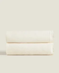Blankets*ZARA Home Cotton Knit Blanket Vanilla