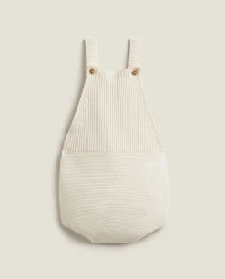 Clothing And Footwear*ZARA Home Cotton Overalls With Silk Oyster White