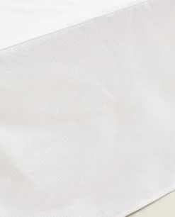 Bedskirts*ZARA Home Cotton Pique Bedskirt White