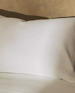 Bedspreads*ZARA Home Cotton Throw Pillow Cover With Border White