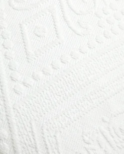 Bedspreads*ZARA Home Cotton Throw Pillow Cover With Geometric Design White