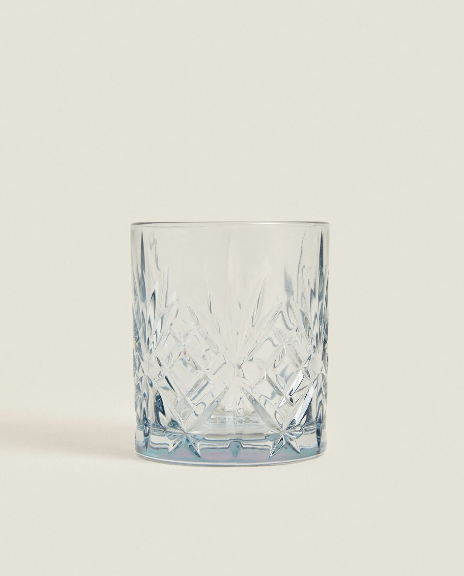 Tumblers*ZARA Home Crystalline Tumbler With Raised Design Blue