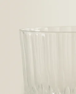 Tumblers*ZARA Home Cut Crystalline Tumbler Transparent