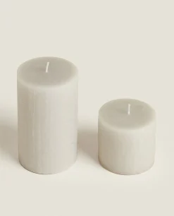 Candles*ZARA Home Cylindrical Candle Grey