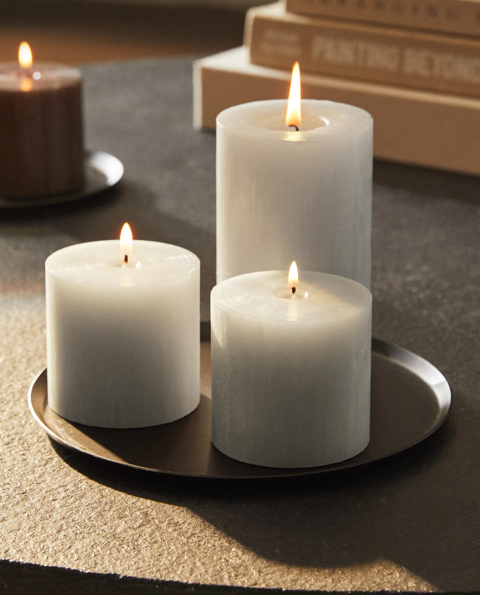 Candles*ZARA Home Cylindrical Candle Grey