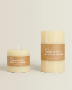 Candles*ZARA Home Cylindrical Candle Butter Yellow