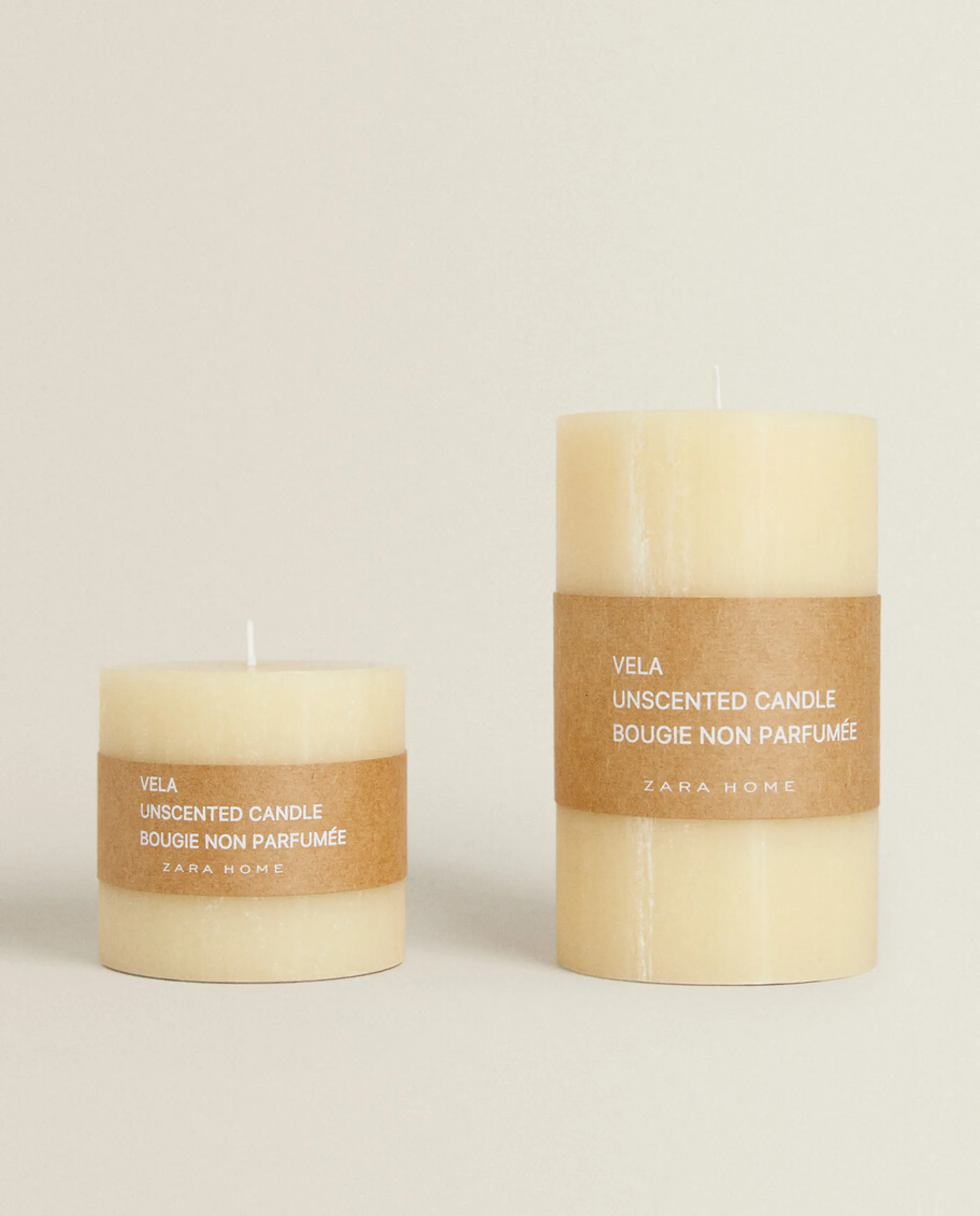 Candles*ZARA Home Cylindrical Candle Butter Yellow
