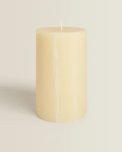 Candles*ZARA Home Cylindrical Candle Butter Yellow