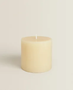 Candles*ZARA Home Cylindrical Candle Butter Yellow