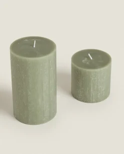 Candles*ZARA Home Cylindrical Candle Green
