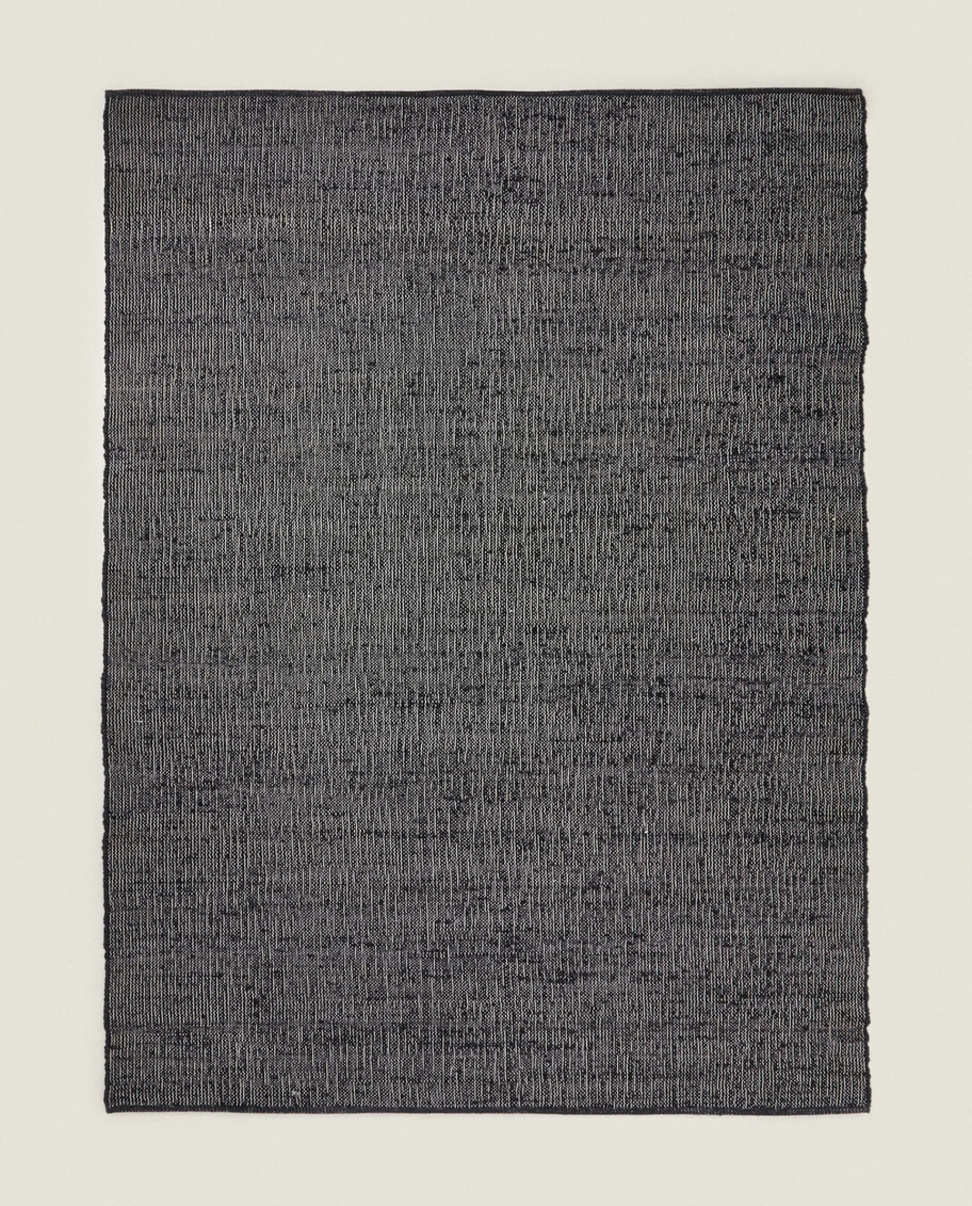 Solid*ZARA Home Dark Jute Rug Black