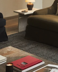 Solid*ZARA Home Dark Jute Rug Black