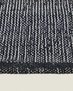 Solid*ZARA Home Dark Jute Rug Black