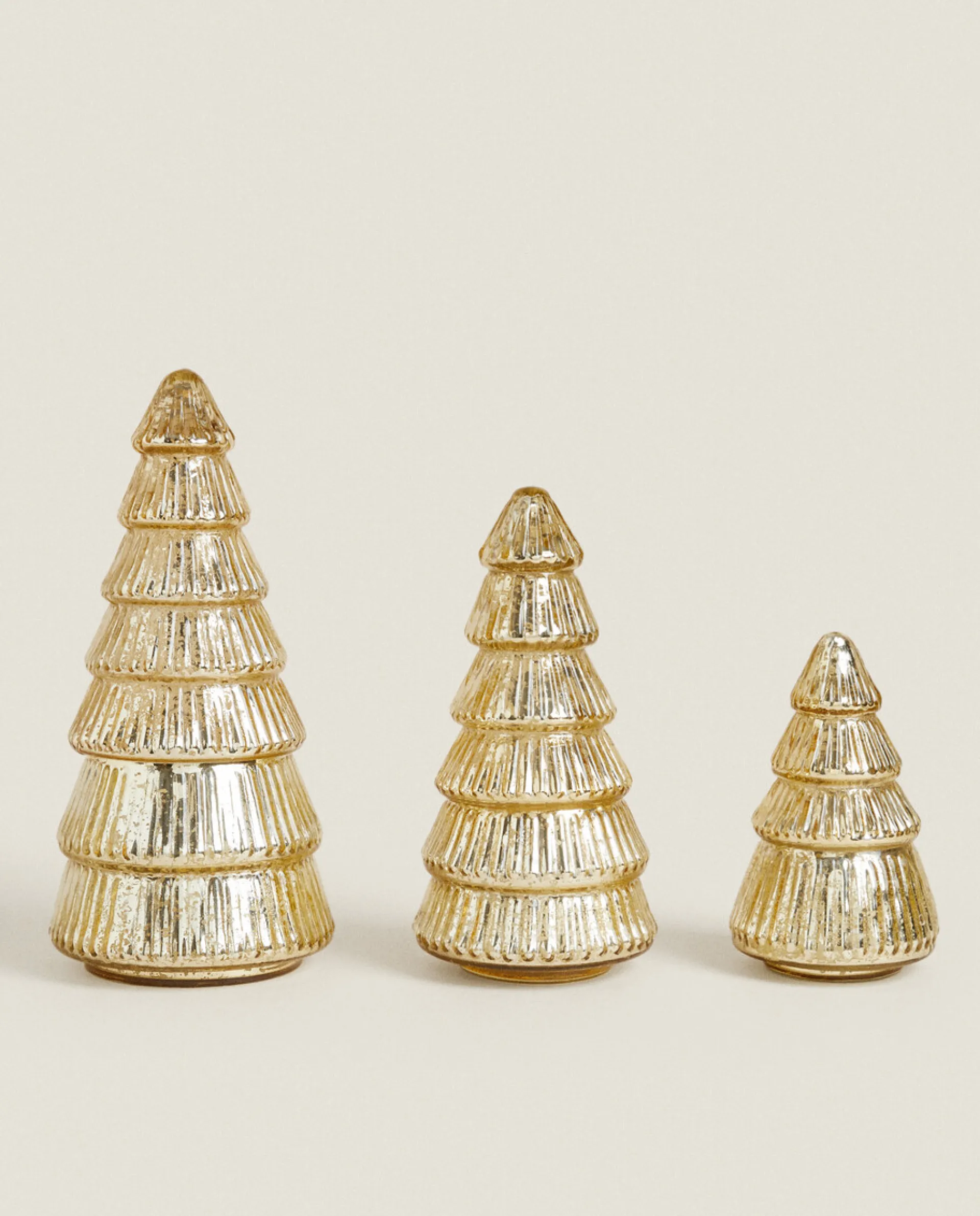 Decoration*ZARA Home Decorative Christmas Tree Candle Golden