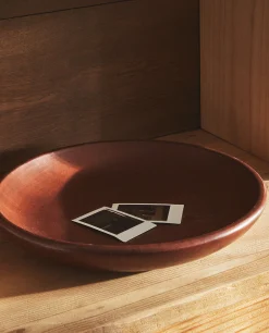 Trays And Small Change Holders*ZARA Home Decorative Round Tray Brown