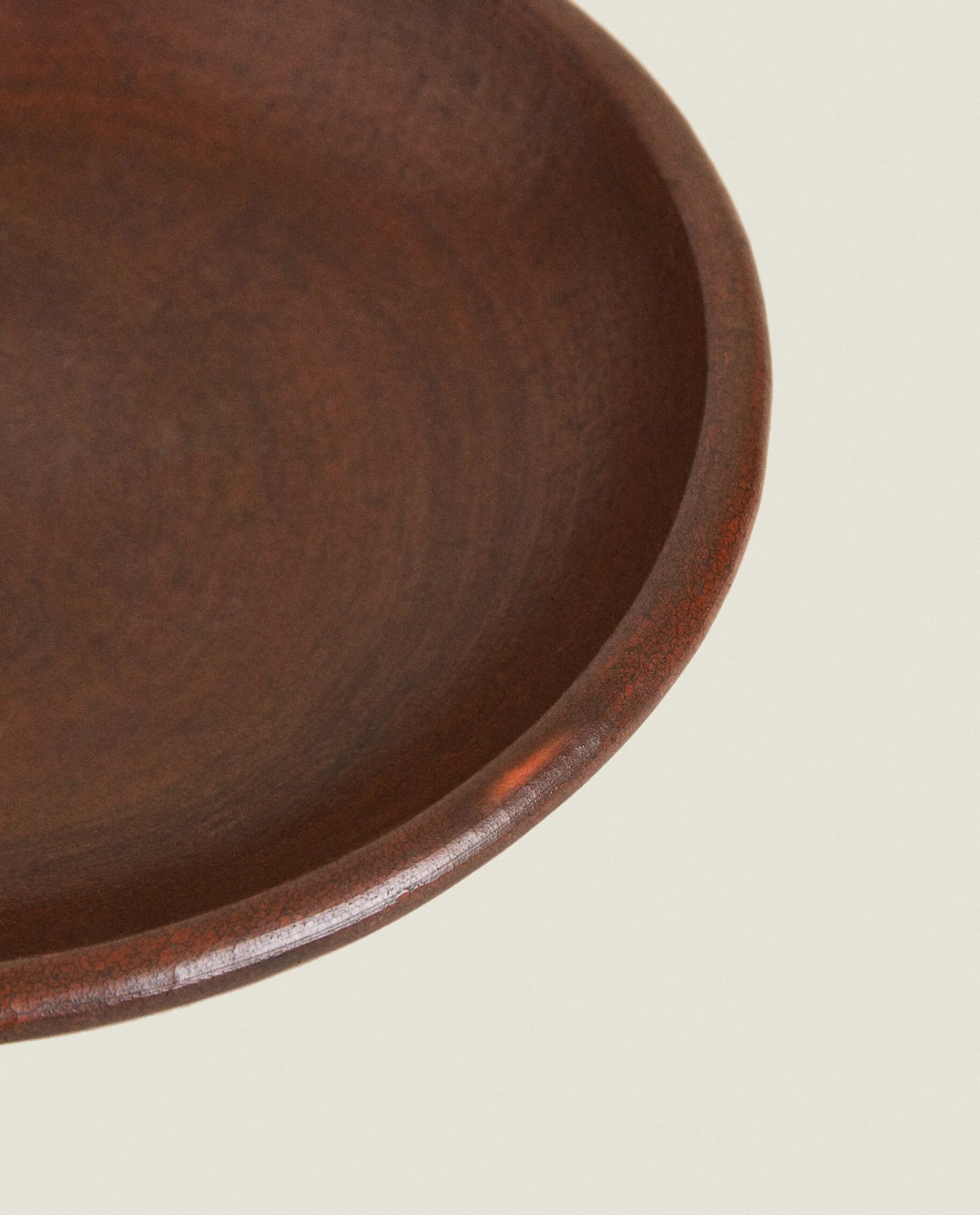 Trays And Small Change Holders*ZARA Home Decorative Round Tray Brown