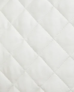 Quilts*ZARA Home Diamond-Pattern Throw Pillow Cover Cream