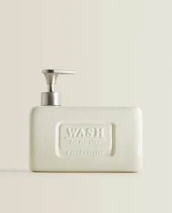 Cleaning*ZARA Home Dish Soap Dispenser With Storage Cream