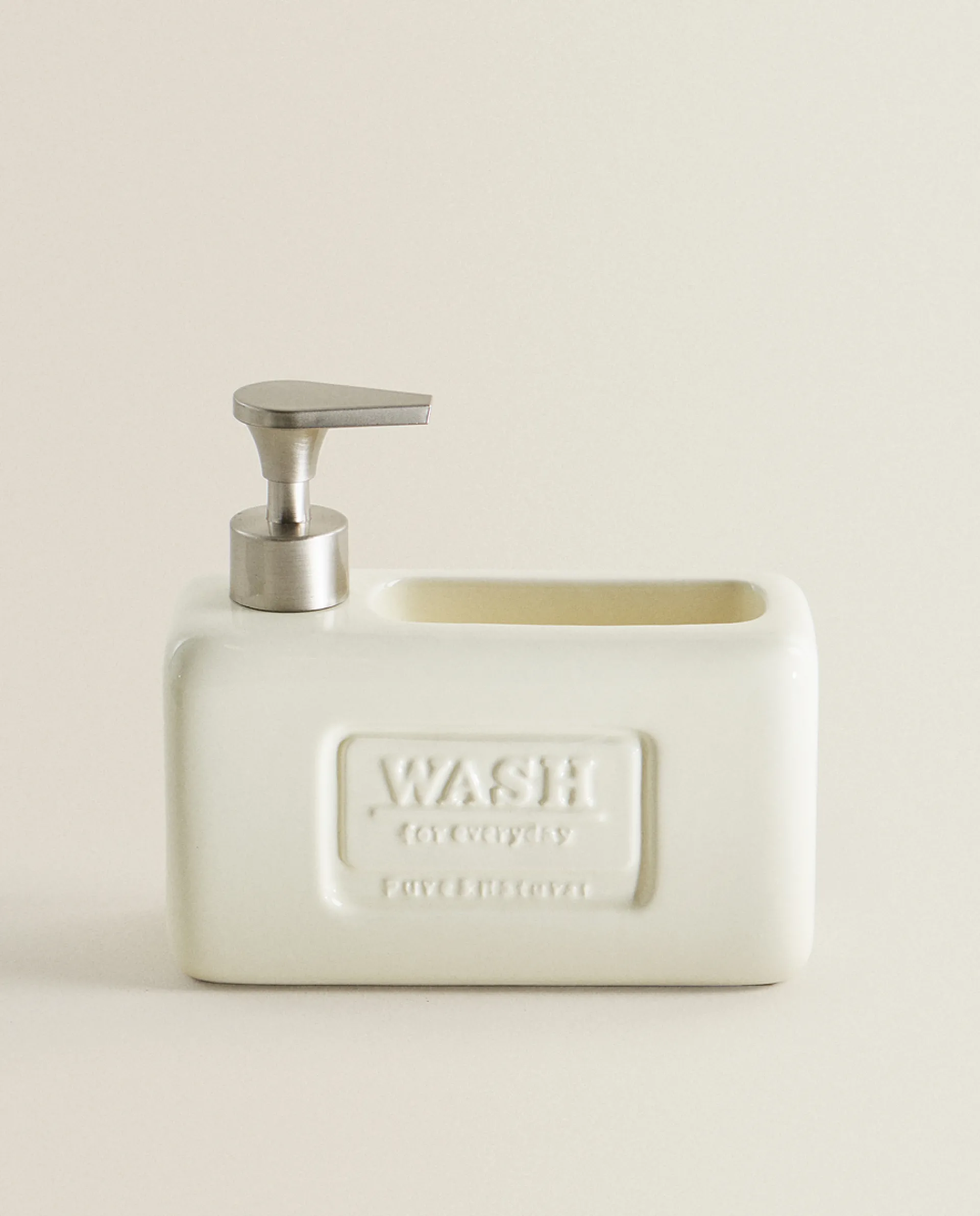 Cleaning*ZARA Home Dish Soap Dispenser With Storage Cream