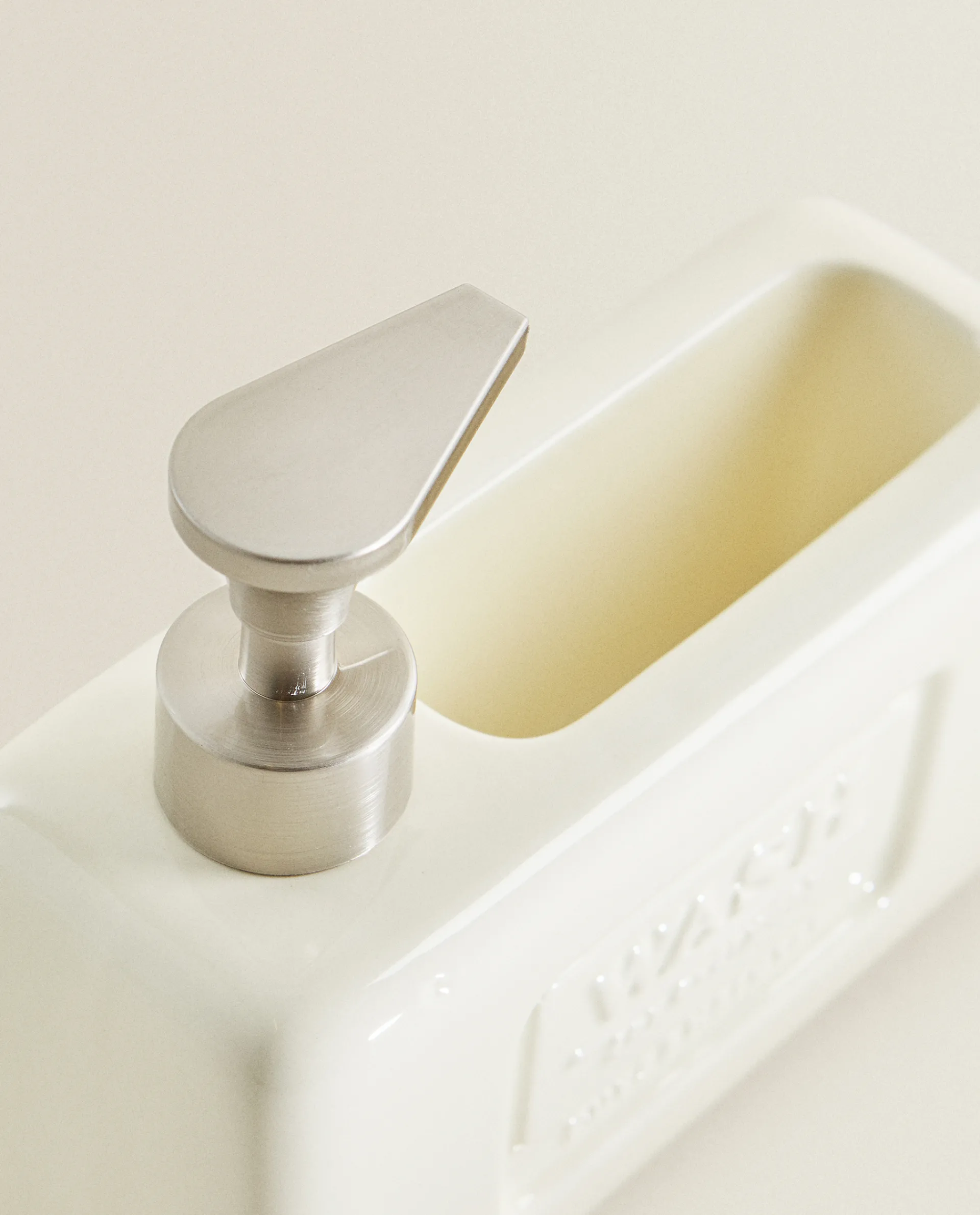 Cleaning*ZARA Home Dish Soap Dispenser With Storage Cream