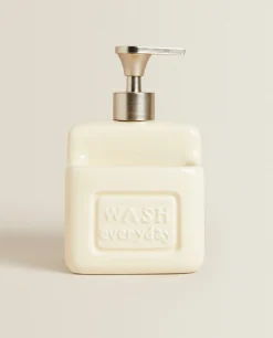 Cleaning*ZARA Home Dish Soap Dispenser With Storage Cream