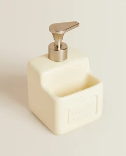 Cleaning*ZARA Home Dish Soap Dispenser With Storage Cream